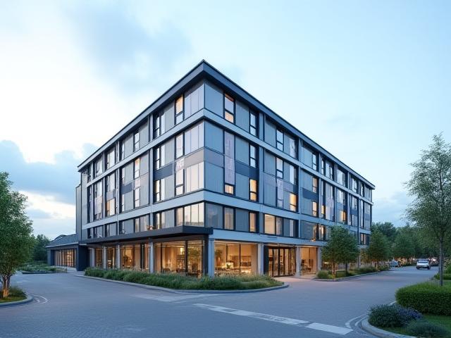 Voorzijde kantoorgebouw Canalys Hotel Solutions in Gent